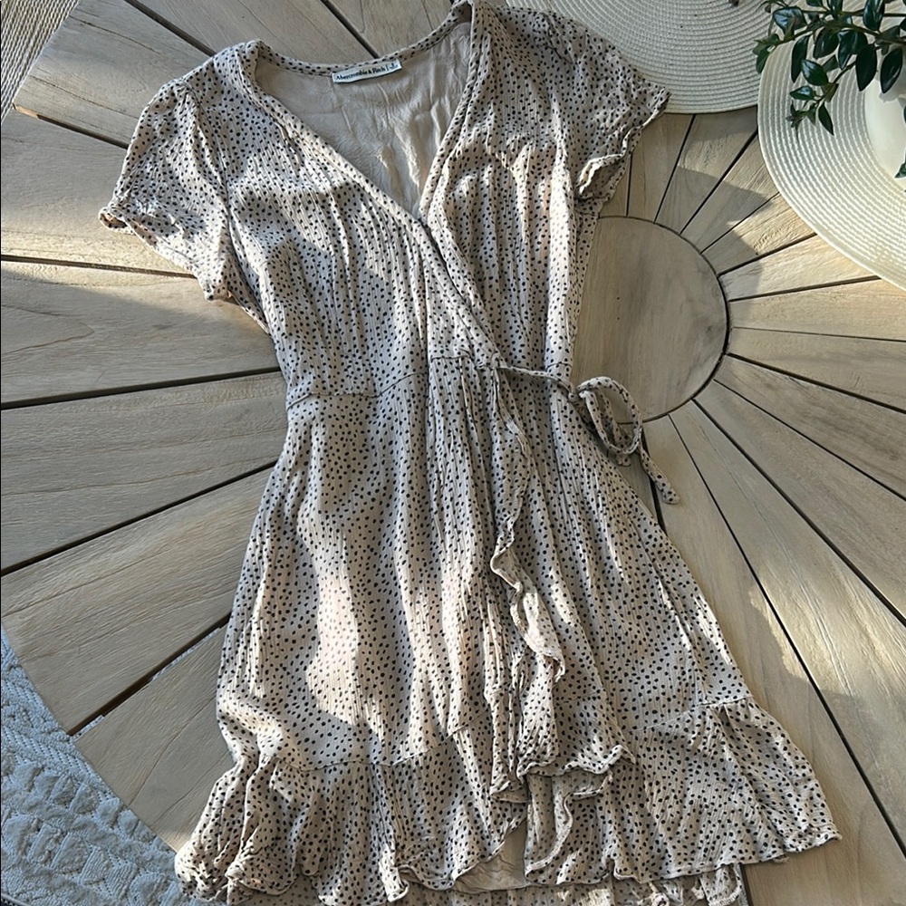 Abercrombie Polka Dot Wrap Dress S